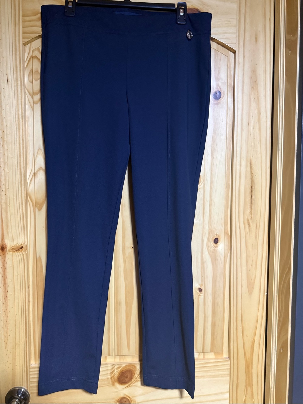 Tommy Hilfiger Dark Navy Straight-Leg Ponte Pants